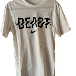 Nike White Beast Graphic Short Sleeve Tee